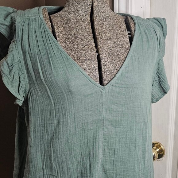 Old Navy Sleeveless Crinkle Gauze Top szL - Picture 4 of 10